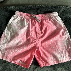 Boardies Pink and White Swim Shorts
